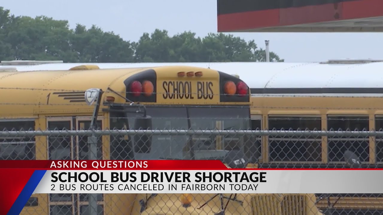 Fairborn families affected by school bus driver shortage - YouTube