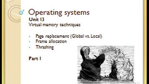 Frame allocation and thrashing