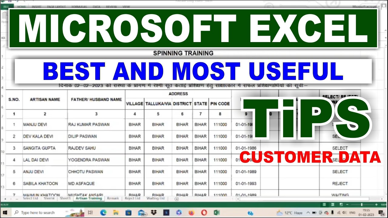 How to work Customer Data in Excel🔥🔥#excel #exceltips - YouTube