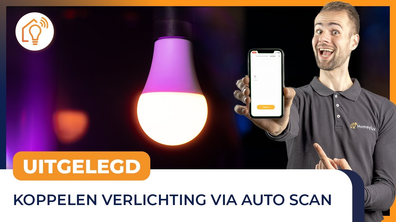 New Update Seamless pairing: Homeylux lampen koppelen (auto scan)