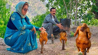 Mega Way to Cook Whole Chickens Under Buckets! Must see