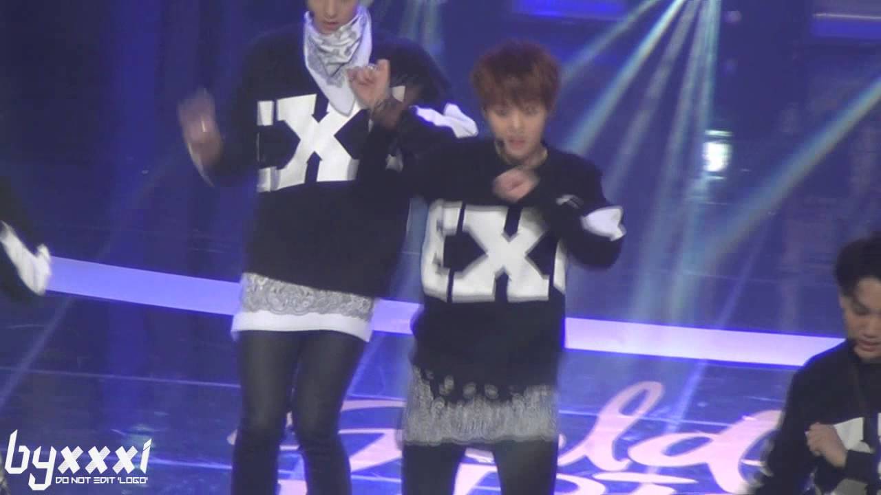 [FANCAM] 110116 골든디스크 - 으르렁 EXO 찬열 시우민 (xiumin)
