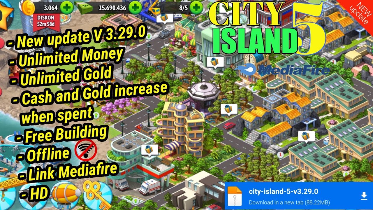 City Island 5 Mod apk v3.29.0 Free Building & Cash