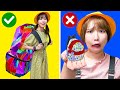 大きいvs小さい どっちのリュックがほしい？デカすぎるお菓子やおもちゃもカバンに入れちゃおう！お片付け競争やポケモン探しで対決だ！【検証】
