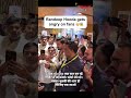 Randeep Hooda reacts angrily to the crowd at an event 😱😱 #randeephooda #viral #mirchiplus