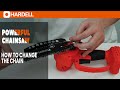 How to change the chain when you have two chains...#hardell #chainsawmill