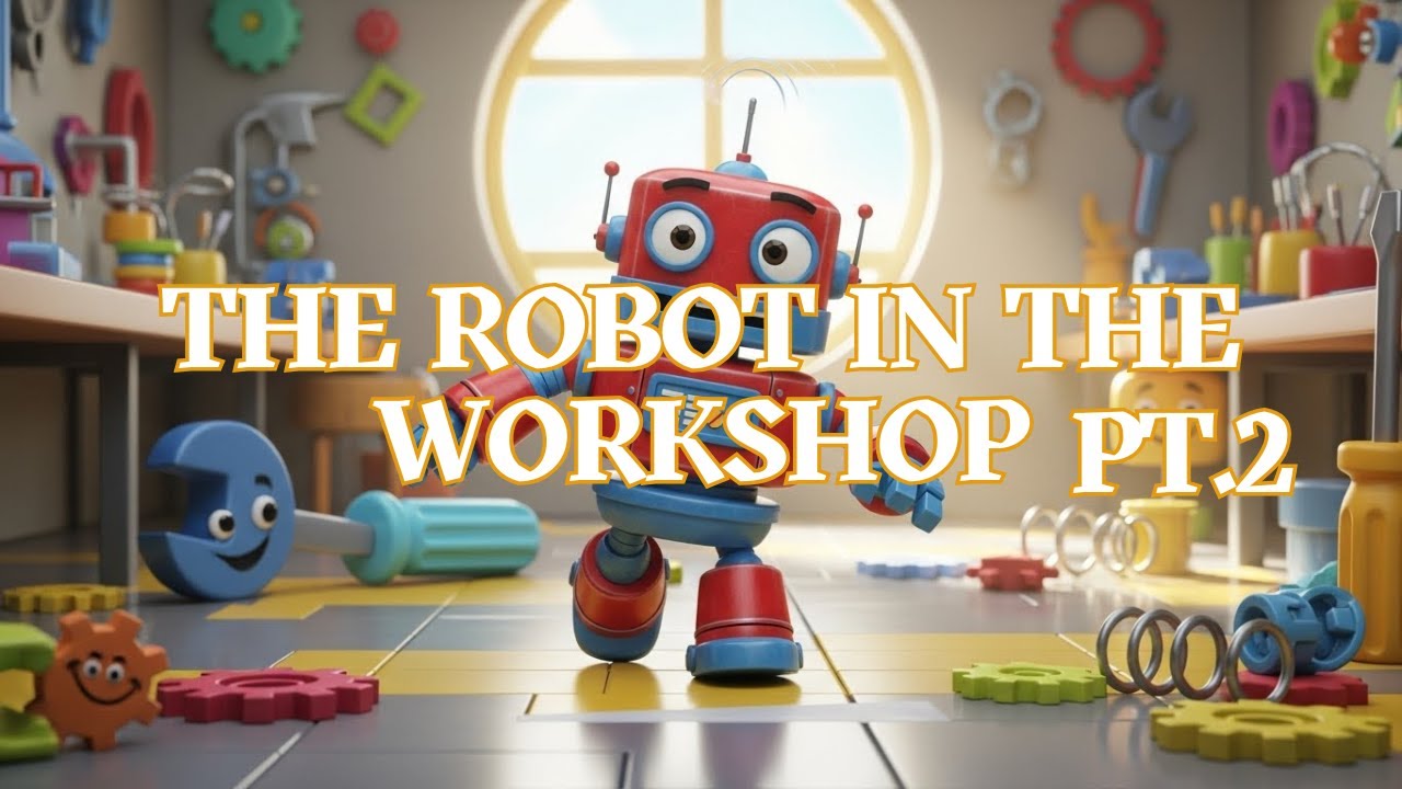 The Robot in the Workshop Pt 2 - Fun Kids Sing A Long