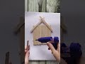 DIY Idea Creatif Popsicle Stick Craft  Acrylic Painting Ice cream Home Sweet Home