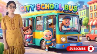 Wheels On The Magic School Bus   Funny Animal Song   Kids Nursery Rhymes