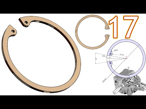 17-Project 39| Bevel Gearbox | SolidWorks Tutorial : custom retaining ...