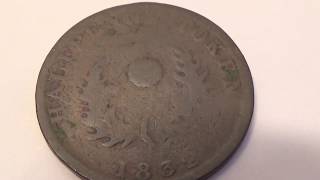 A 1832 1/2 Penny Province Of Nova Scotia Coin
