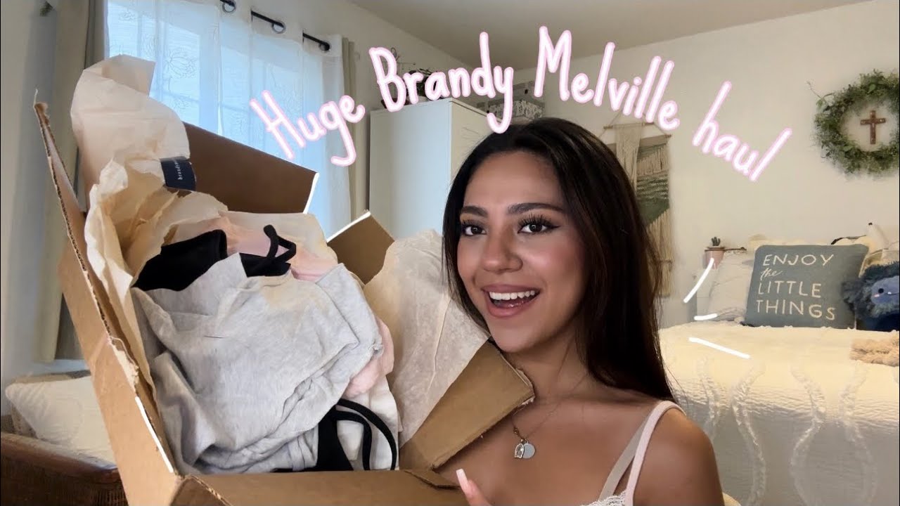 Huge Brandy Melville Unboxing | summer tops! - YouTube