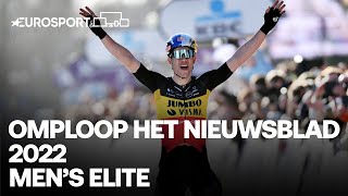 Wout van Aert WOW's the crowd with impressive victory | 2022 Men's Omloop Het Nieuwsblad | Eurosport