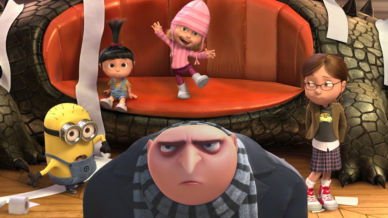 Os Minions e as Garotas Causam o Caos! | Meu Malvado Favorito (2010)| Desenhos Animados em Português