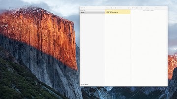 New OS X EL Capitan Notes