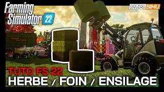 TUTO FARMING SIMULATOR 22 : Comment produire de l'HERBE (fraiche, en FOIN, ou en ENSILAGE) screenshot 3