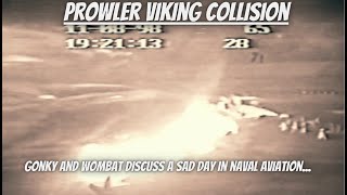 EA-6B Prowler Lands On S-3 Viking