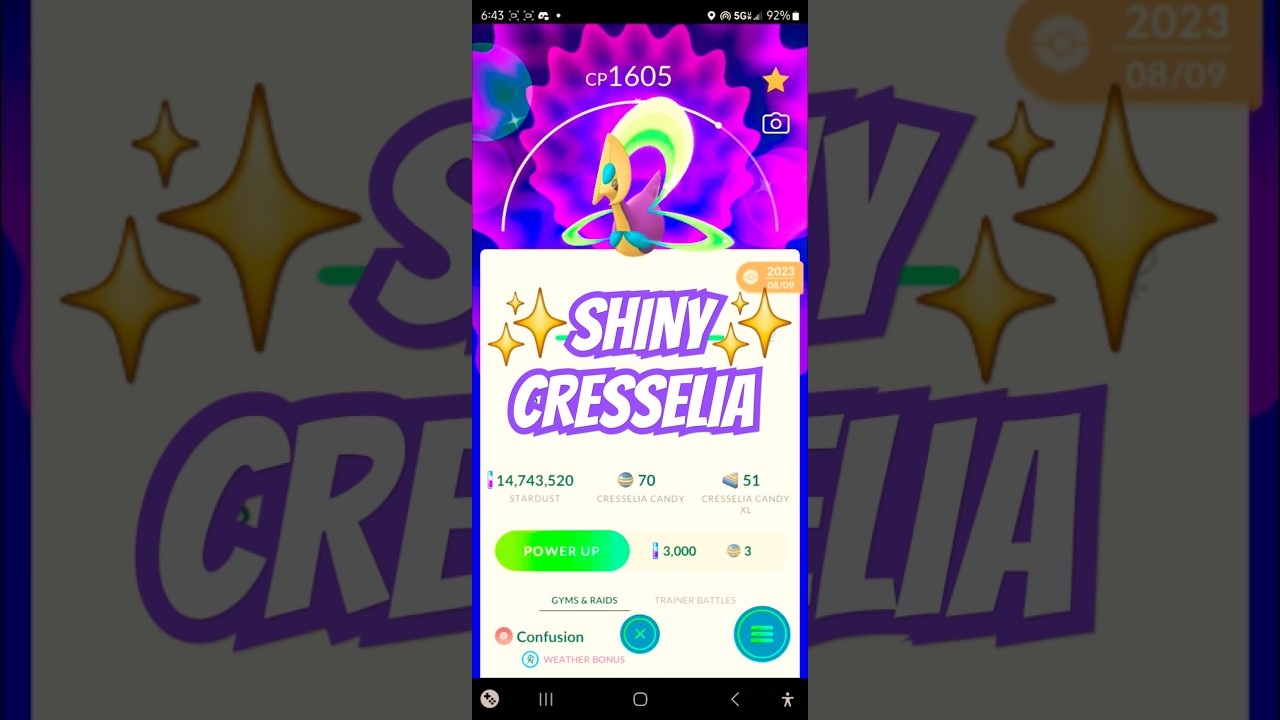 ✨SHINY Cresselia! Pokemon Go! 