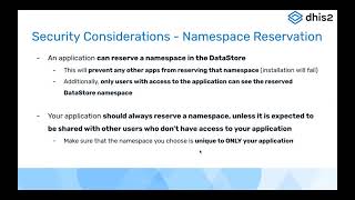 App development Meetup -. How to use the DHIS2 Datastore