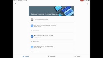 Google Classroom on iPad  - Finding Classes, Stream & Classwork 04