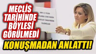 Meclis Tarihinde Böylesi Görülmedi... İyi̇ Partili Aylin Cesurdan Meclis Kürsüsünde Protesto