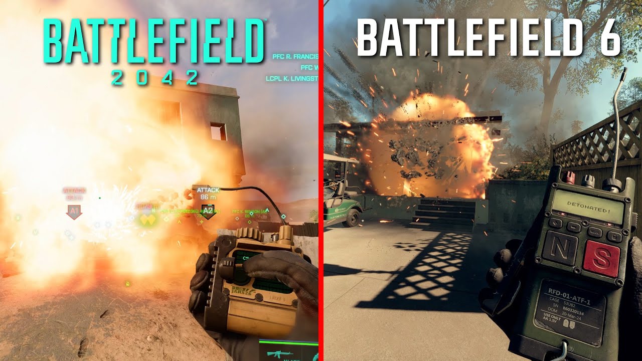Battlefield 6 vs Battlefield 2042 - Compare Destruction - Who Wins