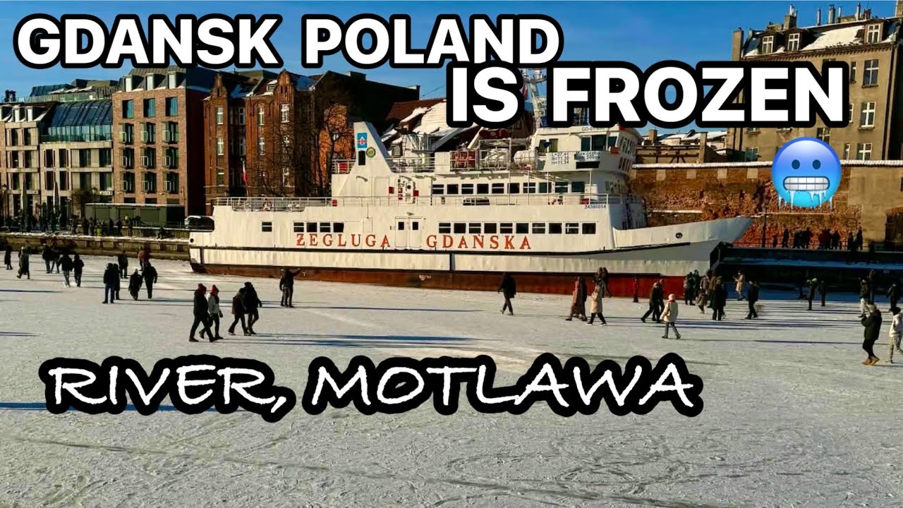 THE FROZEN MOTLAWA RIVER GDANSK | 2026 | WINTER MAGIC | POLAND | SKATE | GDANSK POLAND