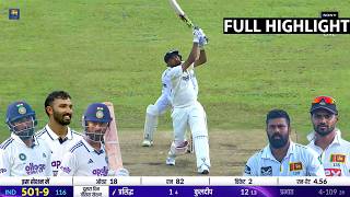 India vs Srilanka 1st Test Day 2 2026 Full Highlights, Ind vs Sl 1st Test Day 2 Full Highlights