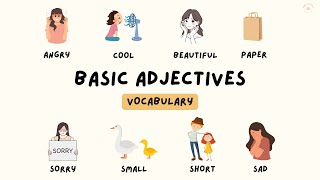 Basic English Adjectives | Vocabulary With Pictures and Pronunciation + Quiz (Level 0)