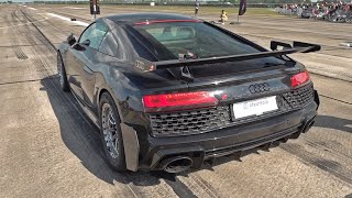 1500HP Twin Turbo Audi R8 Performance 1/2 Mile 0-320 KM/H Accelerations!