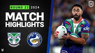 NRL Highlights | NRL 2024 | Warriors v Eels | Match Highlights