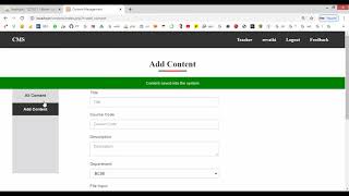 Content Management system in PHP