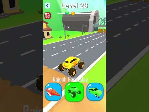 🚕Shape Shift Level 28 @rajeshgameplay #shorts #viral #trending #shapeshifting #youtubeshorts #games