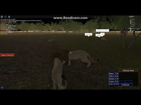 Roblox: Wild Savannah(W.I.P): NewbOfDoom vs PhoenixOfCryingStars 4: Lakeside Battle