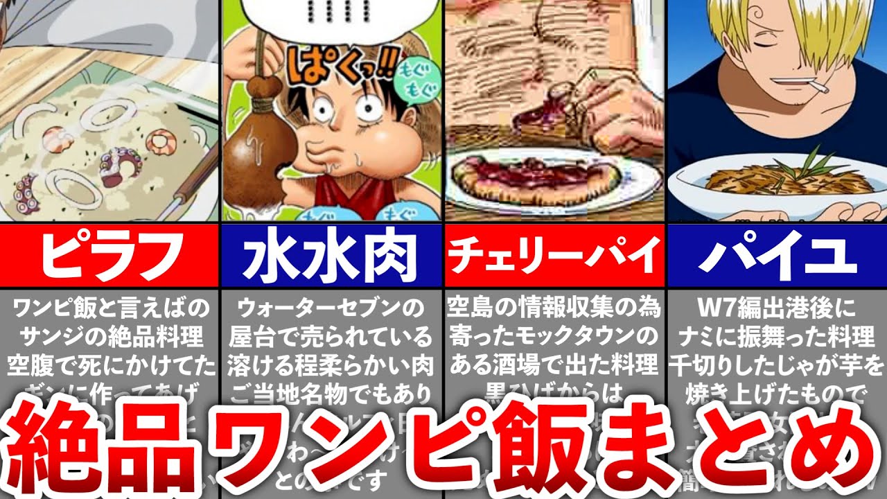 ONE PIECE] A collection of One Piece dishes you