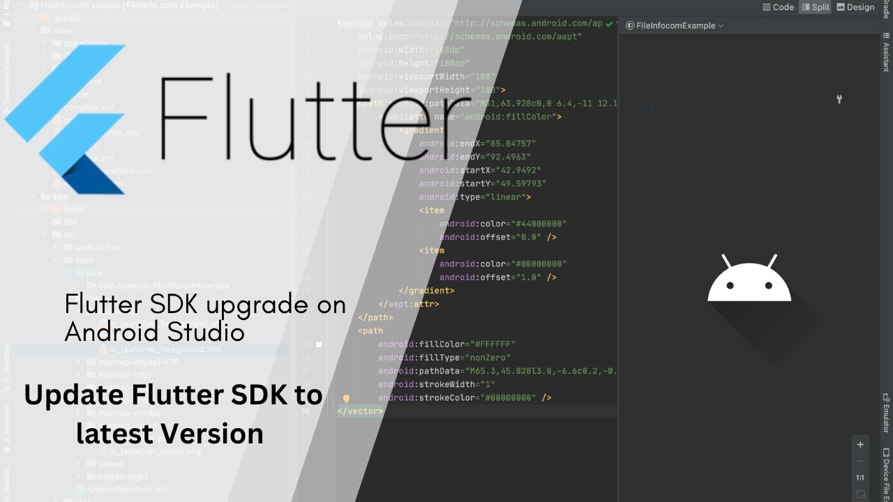 Flutter SDK Update on Android Studio to latest version - YouTube