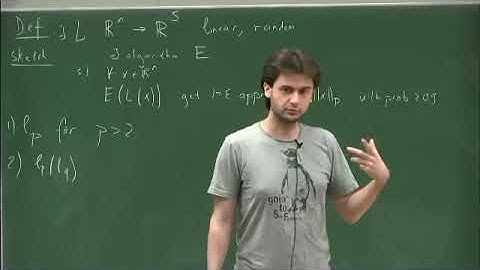 Prof. Alexandr Andoni | Norm Estimation, Precision Sampling, and Rademacher Type