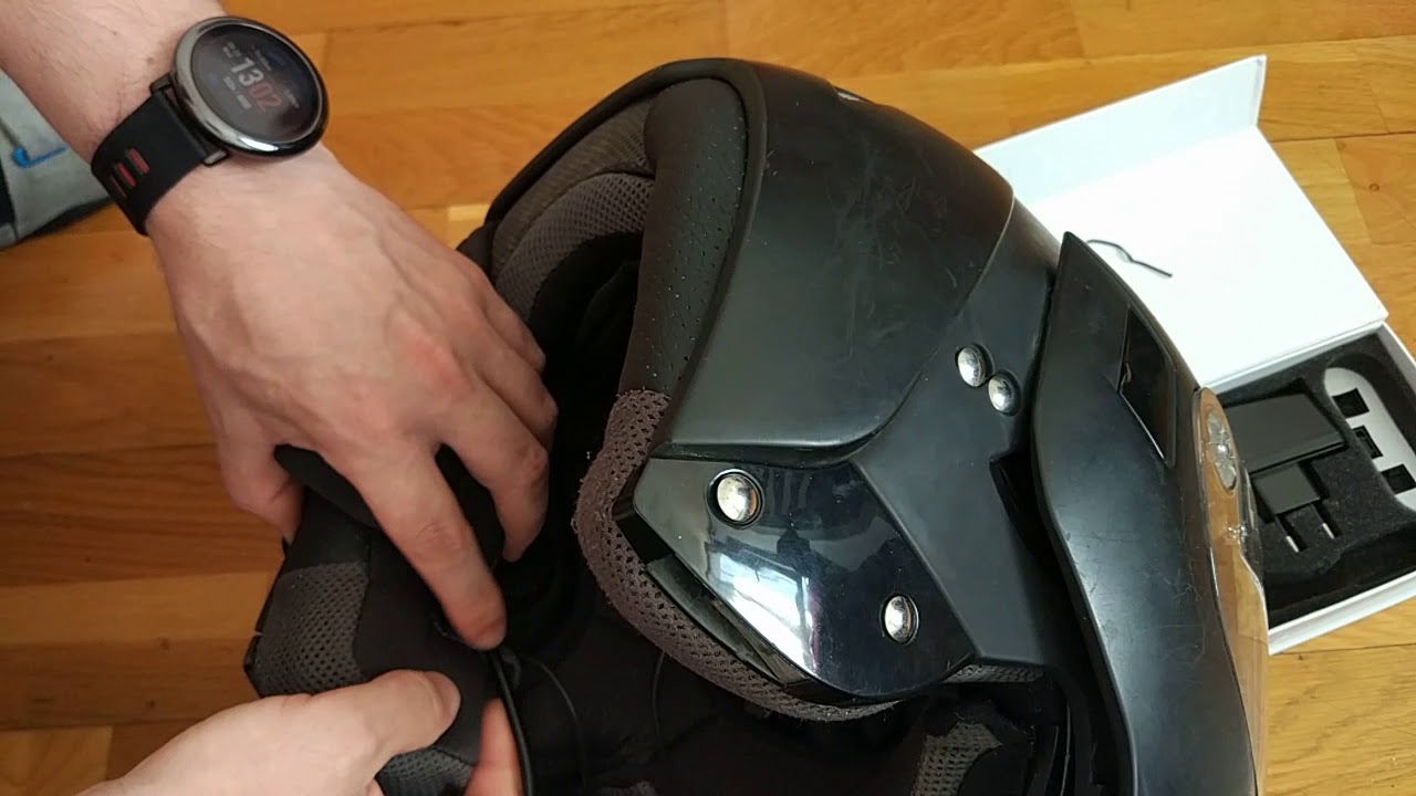 comment installer kit main libre bluetooth sur casque moto 