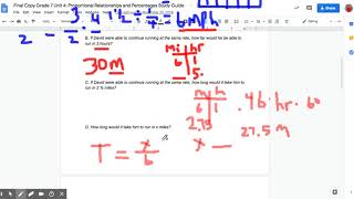 Final Copy Grade 7 Unit 4  Proportional Relationships and Percentages Study Guide   Google Docs