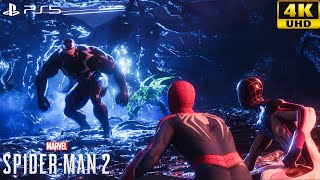 SPIDER-MAN 2 (PS5) Gameplay Miles and Peter fighting New Symbiotes 🔥Walkthrough [4K60FPS]