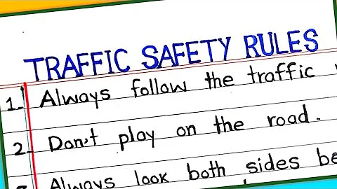 10 lines essay on Traffic Rules || Road safety rules in English || Traffic safety rules essay