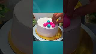 Shorts | Bakery style cake design |simple cake design| trending cake viral shorts ytshorts art