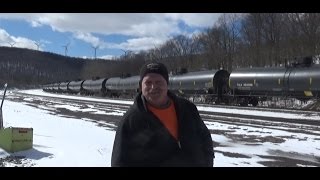 CSX 8543 + BNSF 5101 & 9061 Empty crude oil at sand patch