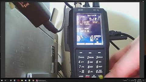 Uniden SDS100 Scanner BackLight Settings/Screen