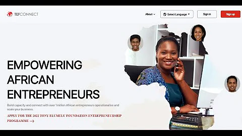 HOW TO APPLY FOR THE 2022 TONY ELUMELU FOUNDATION ENTREPRENEURSHIP PROGRAMME