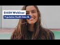 Webinar: Population Health Data NL