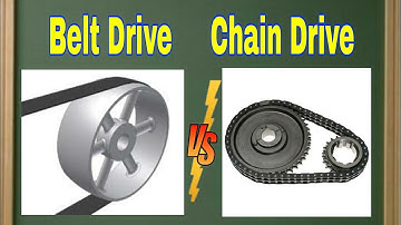 Differences between Belt Drive and Chain Drive @MechanicalEngineering4u