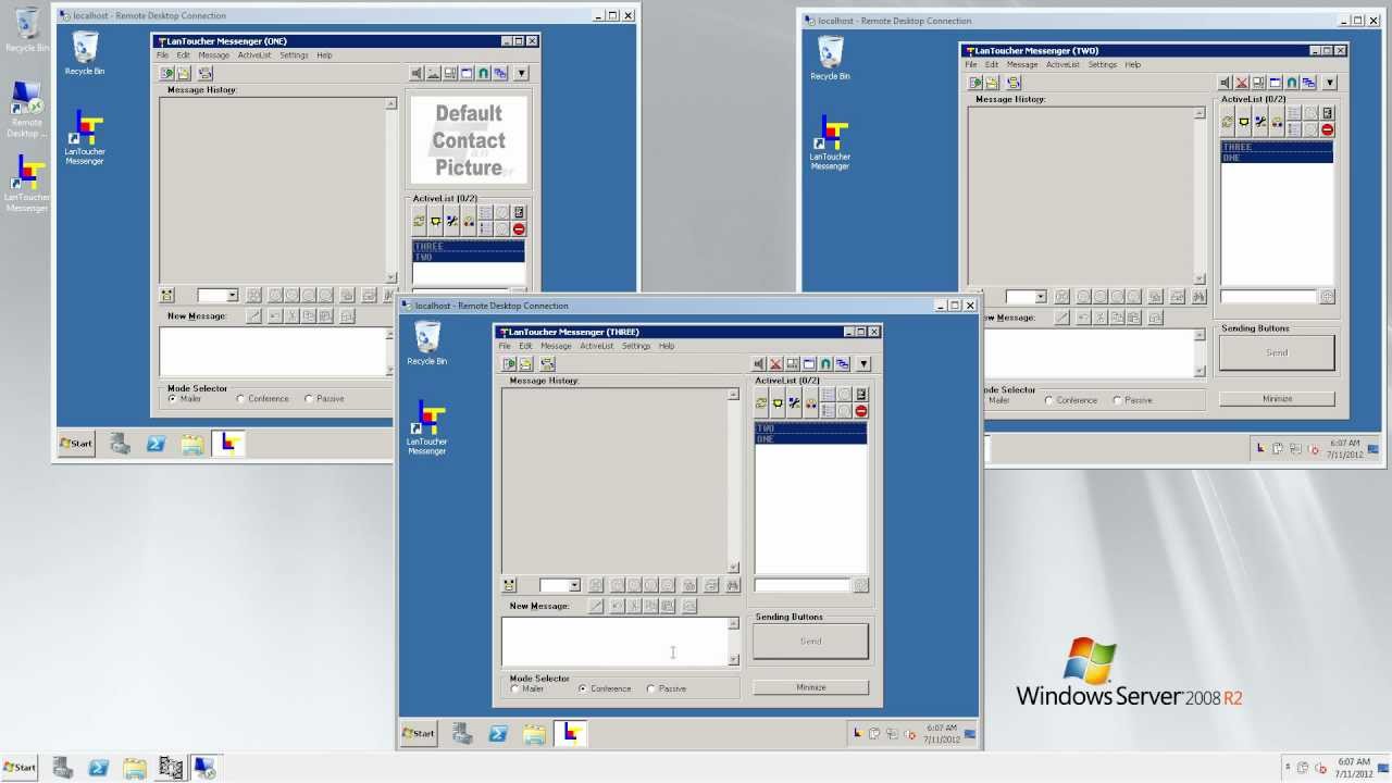 Remote Desktop messenger