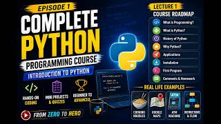 Python Programming Course for Beginners | Episode 1: Introduction to Python 🐍 | Complete Course