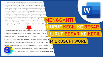 Cara Mengubah Huruf Kecil menjadi Huruf Besar (Kapital) di Word